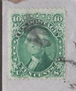 UNITED STATES - Scott # 68 On Folded Cover To Montreal 1865 Montreal CDS