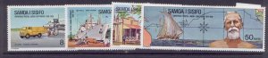 Samoa 403-6 MNH Aircraft, Ships, Map, Van, Architecture