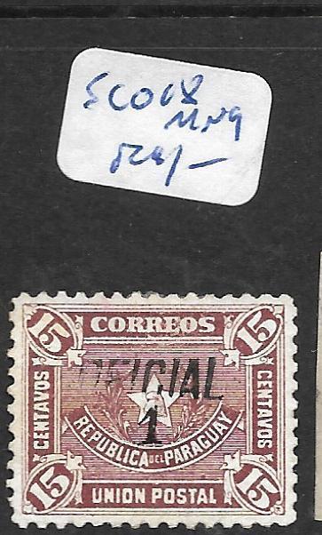 PARAGUAY (PP2604B)  OFFICIAL SC O18  MNG