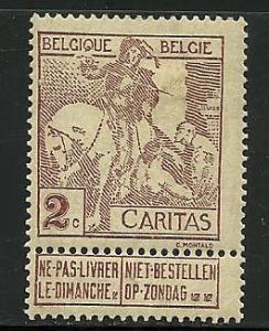 Belgium # B2, Mint Hinge. CV $ 8.75