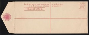 NEW SOUTH WALES Registered Envelope: 1889 QV 4d, large size H2. H&G C3.