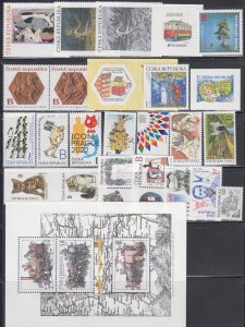 Czechoslovakia (Ceska) MNH Complete year  2022  24 Stamps + 6 S/S + 6 M/S + 4 Bk 