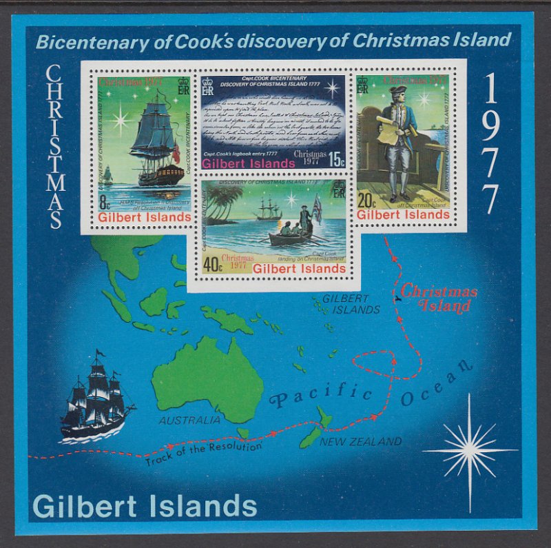 Gilbert Islands 303a Christmas Souvenir Sheet MNH VF