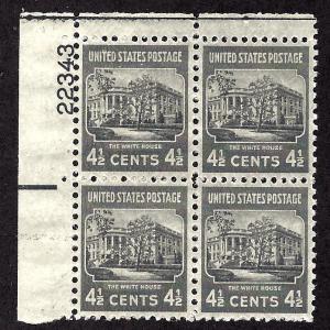 809 Mint,OG,NH... Plate Block of 4... SCV $2.00