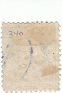  Scott #340 - 15c Pale Ultramarine - Washington - Used - SCV $6.50 