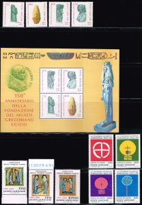 Vatican City 1989,Sc.#826-849 , 829a-d MNH. Complete Yearset