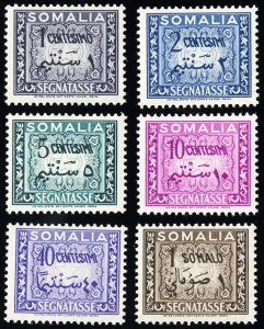 Somalia Stamps # J55-60 MNH XF Scott Value $50.00