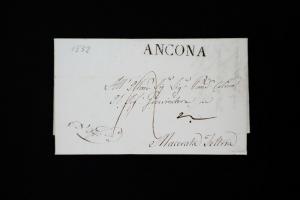 Italy 1832 Cover Ancone to Macerate Re: Prison Affairs