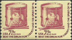 # 1615 MINT NEVER HINGED ( MNH ) Line Pair DRUMS