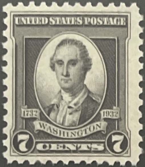 Scott #712 1932 7¢ Washington Bicentennial MNH OG