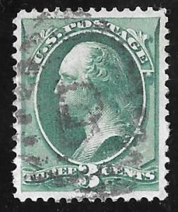 184 3 cents SUPER Fancy Cancel  Stamp used XF