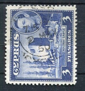 CYPRUS; 1938 early GVI issue fine used 3Pi. value