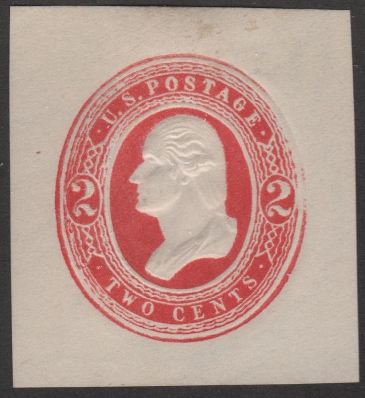 SC#U236 2¢ Washington Cut Square (1884) Unused