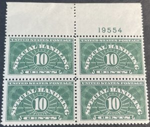 U.S.# QE1a-MINT NEVER/HINGED*---BLOCK OF 4 WITH PLATE #--SPECIAL HANDLING---1955