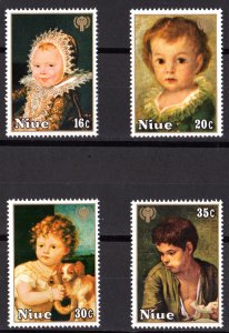 Niue 1979 Sc#237/240 YEAR OF THE CHILD PAINTINGS GOYA/MURILLO/TITIAN Set (4) MNH