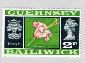 Guernsey 44 Used Lily Flower 1971 (BP66516)