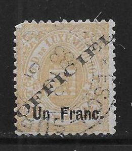 Luxembourg o19 1fr Official Used (z1)