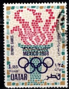 Qatar - #144 Olympics - Mexico City- Used