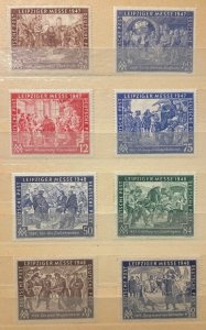 Germany, 1947, 8 Value Stamps, Deutsche Post, MLH, VF