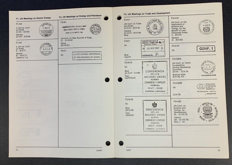 Postal History of United Nations Conferences, U.N. Philatelists, Monograph #3