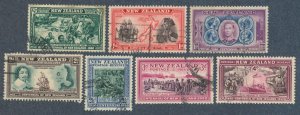 NEW ZEALAND Sc 229-41 USED - 1940 Centennial Issue - Complete Set
