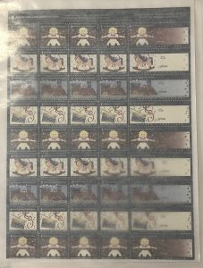 Christmas Seals from 1999 - Full MNH sheet