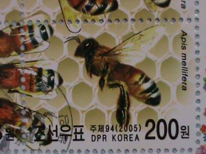 KOREA STAMP:2005-LOVELY KOREAN BEES CTO-NH- MINI SHEET