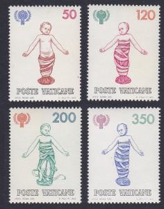 Vatican International Year of the Child 4v SG#731-734 SC#664-667