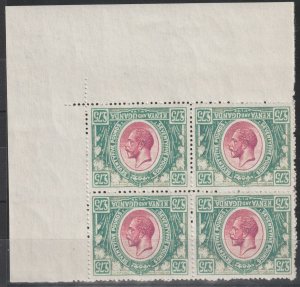 K.U.T.  KGV High Value Reproductions £75 Inverted Block of 4