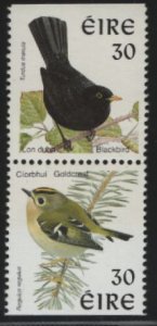 Ireland 1998-99 MNH Sc 1113k 30p Blackbird, Goldcrest Perf 14.25x14.75 Bookle...