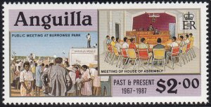 Anguilla 1987 MNH Sc #722 $2 Meeting at Burrowes Park, House of Assembly