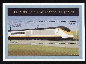 St. Vincent-Sc#2216-sheet-unused-NH-Trains-Locomotives-Railw