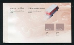 Canada 1273a, b Mail Trucks, Moving the Mail Complete Stamp Booklet MNH 1990