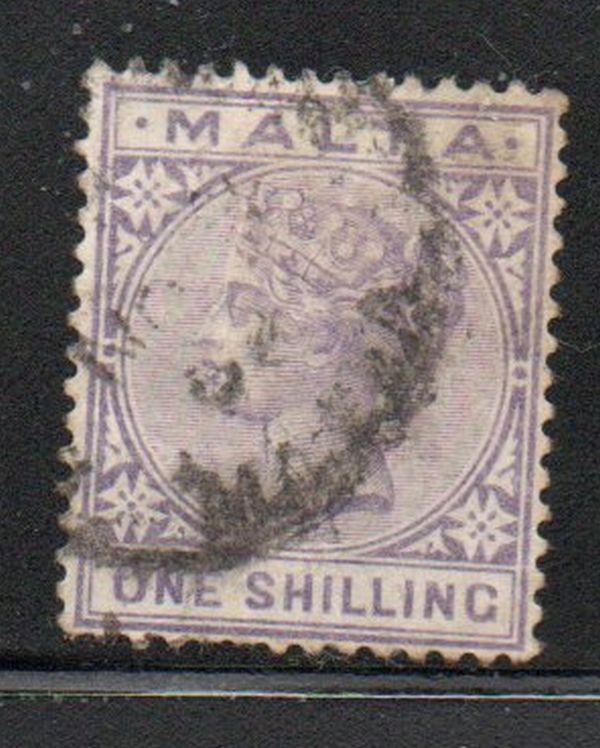 Malta Sc 13 1882 1/  violet Victoria stamp used