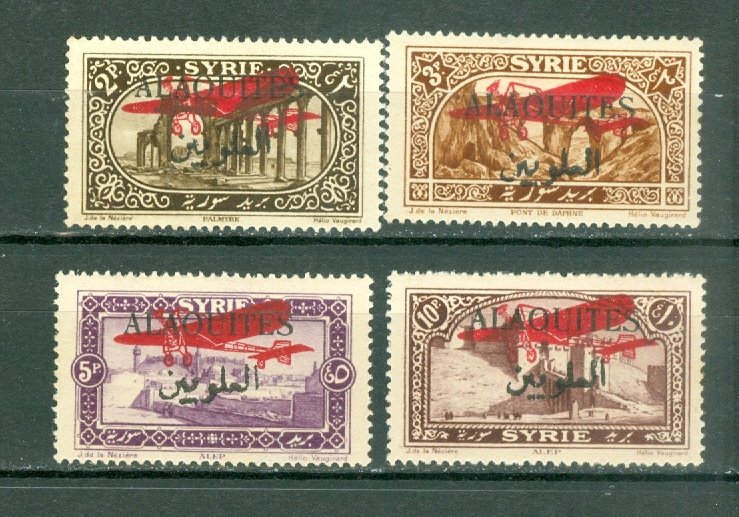 ALAOUITES 1926 AIR  #C9-12 SET  MINT NO THINS...$32.00