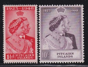 Pitcairn Islands  Sc # 11 + 12 set VF-MH nice color Scott cv $ 75 ! see pic !