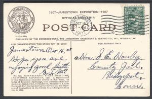 Scott 328, Jamestown Exposition Card, Deltiology