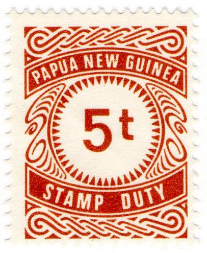 (I.B) Papua New Guinea Revenue : Stamp Duty 5t