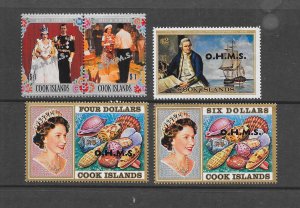 SHELLS - COOK ISLANDS #O16-31  MNH