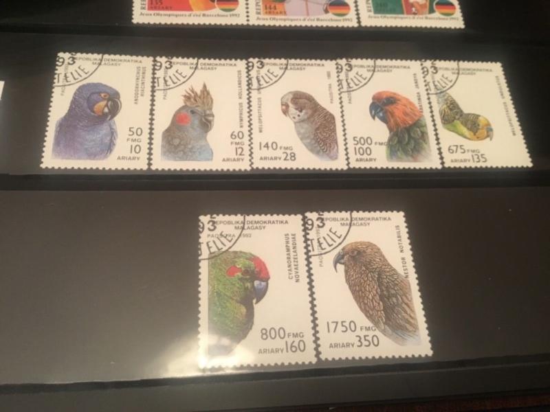 ICOLLECTZONE Malagasy Republic #1114-1120 VF Used Birds (Bk1-32)