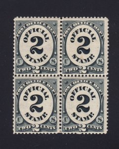 Scott #O48 2c Post Office OFFICIAL Block of 4, Mint OG LH