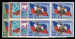 Haiti #451, C148-150 Cat$30.60, 1960 Olympics, complete set with Airpost, blo...