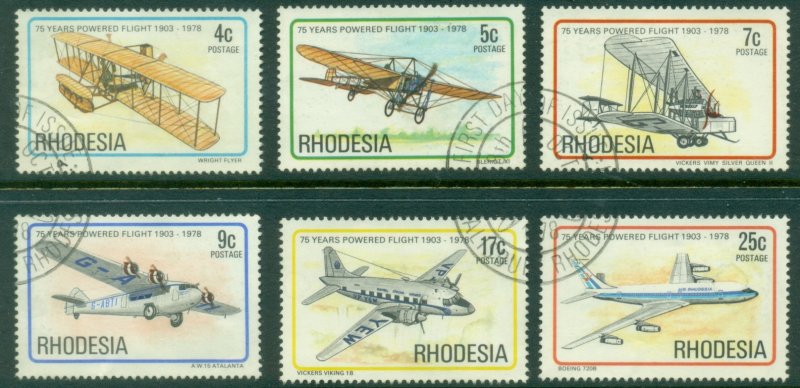 Rhodesia 1978 Powered Flight 75th Anniversary FU