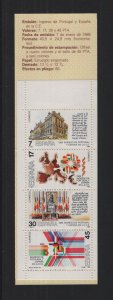 Spain   #2463-2466a   MNH  1986  booklet admission Spain to EEC