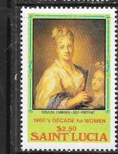 St Lucia #576  $2.50  Decade of Women (MNH) CV$1.25