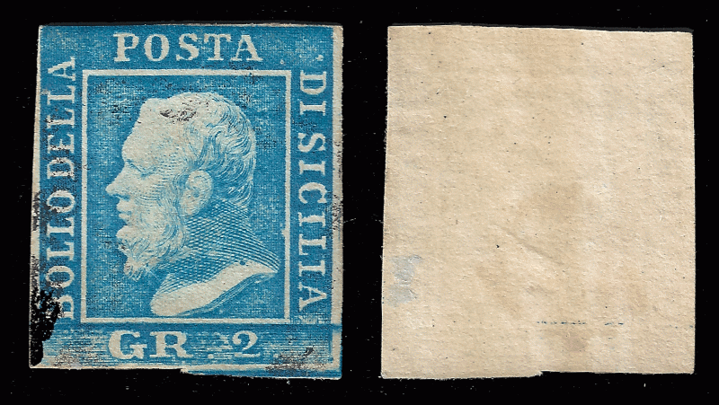 (Italy) Sicily 1859 Sc 13g, used fine