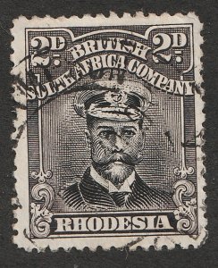 1922 Rhodesia Sc# 122 - Two Pence, KGV - Used postage stamp Cv$9