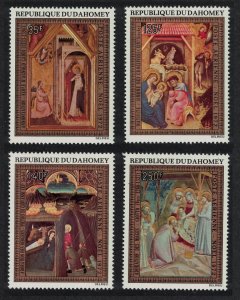 Dahomey Christmas Religious Paintings 4v 1972 MNH SG#488-491 MI#505-508