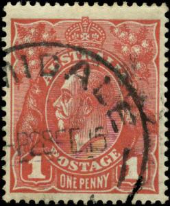 Australia Scott #21 Used  SG #21cg  Dot Before Right 1