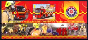 Isle of Man 2013 Fire & Rescue Services Mint MNH Miniature Sheet SC 1555